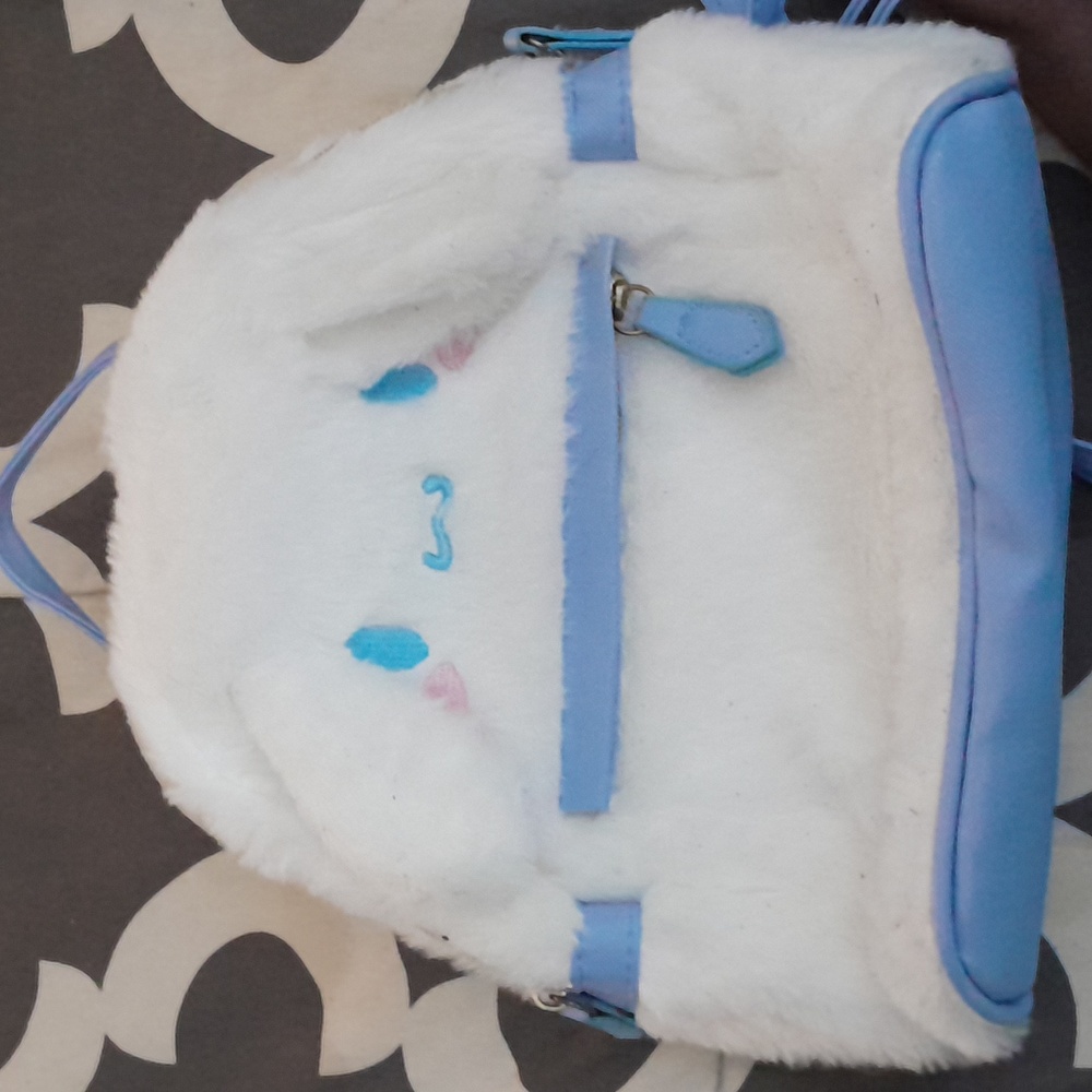 Cinnamaroll Fuzzy Mini Backpack